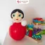 Lật đật nhựa Nevalyashka 26 cm Nhập khẩu Nga đáng yêu đồ chơi sưu tầm