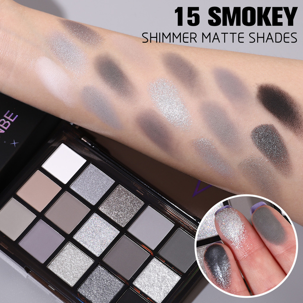 Bảng Phấn Mắt UCANBE 15 Màu - Matte, Shimmer, Long Lanh - Hồng, Tím, Đỏ, Xanh Dương, Vàng, Xanh Lá, Khói Bộ Trang Điểm Hàng Ngày & Đảng Sắc Tố Cao