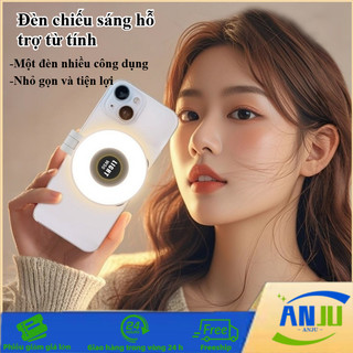 Đèn Chiếu Sáng Mini Hút Nam Châm Có Thể Gập 360° Xoay Điều Chỉnh ánh Sáng Lạnh Và ấm Cầm Tay Siêu Sáng