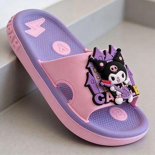 Dép cho bé Kuromi - dép đi trong nhà mềm nhẹ chống trượt hoạt hình dễ thương mùa hè
