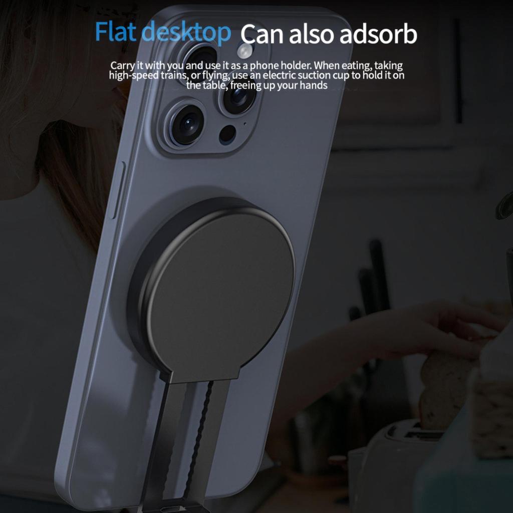 Vacuum Magnetic Phone Stand Phone Car Mount Retractable Holder Strong Magnetic Cellphone Stand Electric Vacuum pomervn