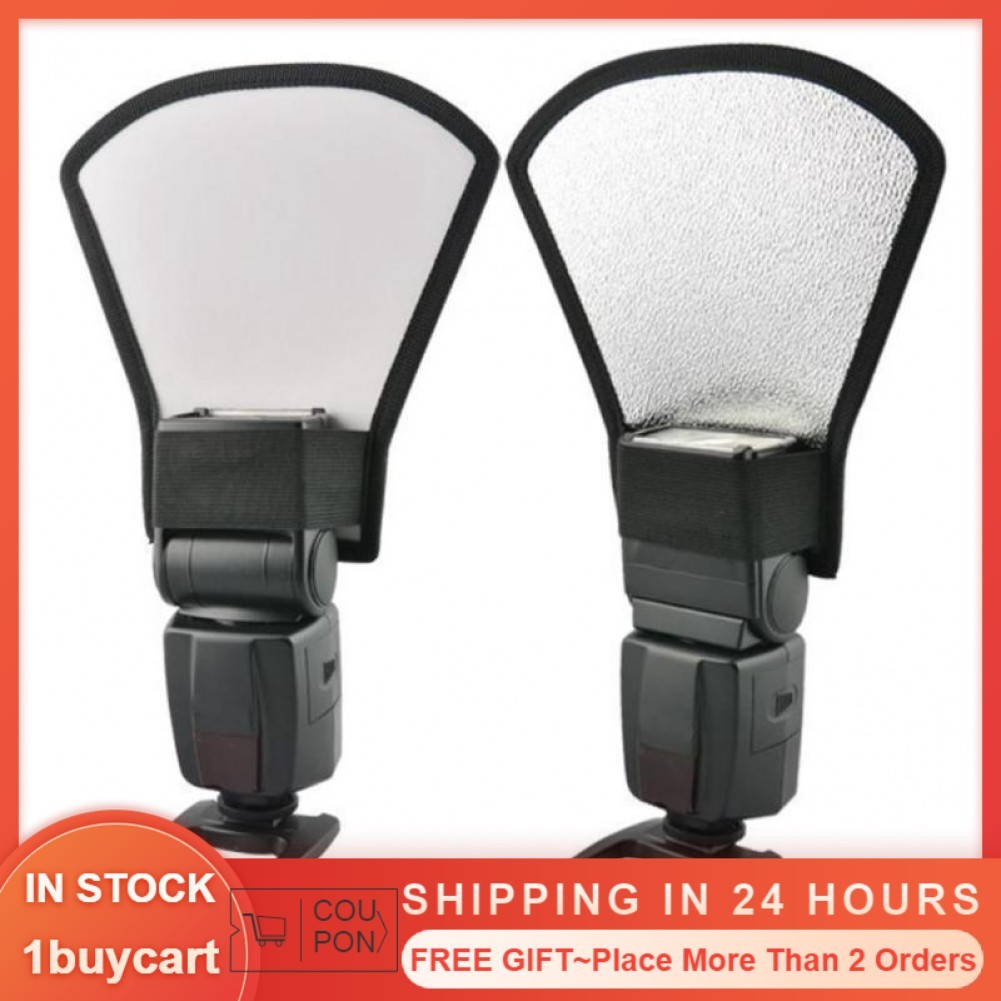 Đa Năng Mềm Cường Lực Ánh Sáng Flash Speedlite Bạc Trắng Chụp Ảnh Phản Quang Cho Máy Ảnh SLR