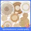 Wicker Boho Trang Trí Tường, Cỏ Biển Mây 9 Gói Bộ Giỏ Treo Tường Boho, Treo Tường Giỏ Treo Trang Trí