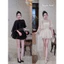 váy nữ,SÉT ĐẦM REN 2 DÂY XOÈ ,kèm CHOÀNG TƠ BYJOLIE