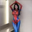 Sản phẩm cosplay áo liền quần người nhện với dây kéo dài, phù hợp cho nhân vật anime