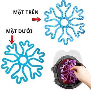 Đệm lót mũ bảo hiểm hình bông tuyết, chống ép tóc, giữ kiểu tóc khi đi xe máy/xe đạp