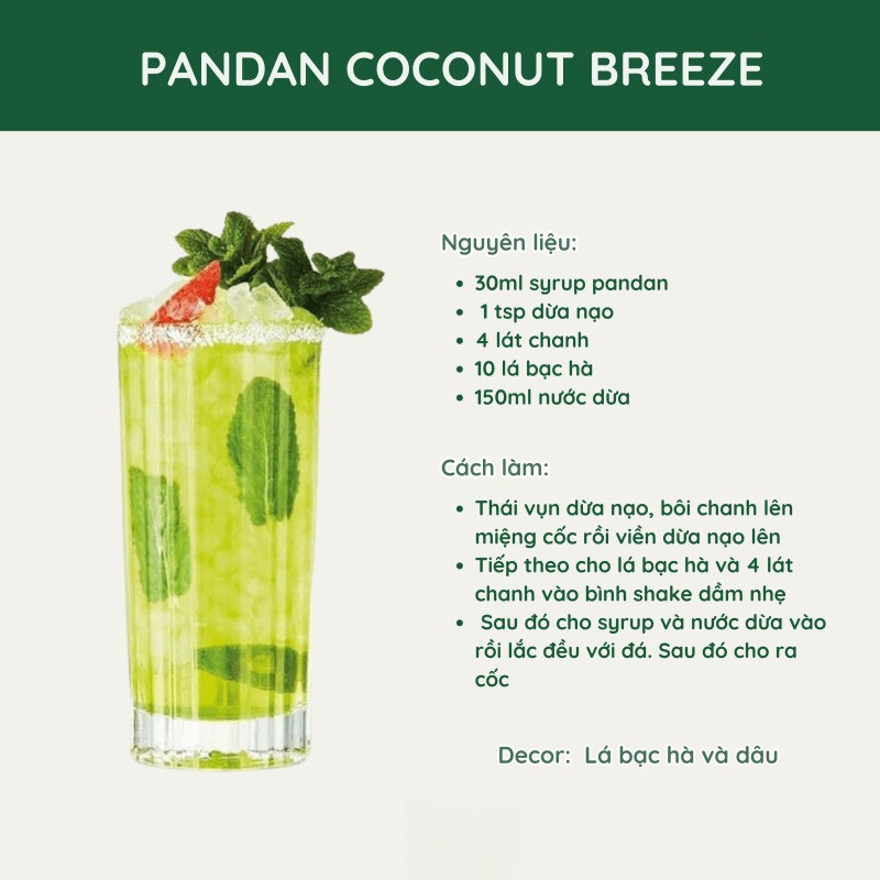 Siro Teisseire Pandan 700ml Vị Lá Dứa, Syrup Cao Cấp Thơm Ngon Độc Đáo Hoàn Hảo Cho Pha Chế