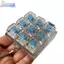 CMINYP 4 phím Bàn phím cơ Máy kiểm tra trục LED Keycap Switch Sampler Đồ chơi chìa khóa Giảm căng thẳng cho game thủ Văn phòng tại nhà Móc khóa di động rỗng