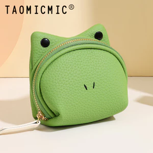 Vị Thành Niên Ếch Ví Đựng Tiền Xu Mini Lưu Trữ Tai Nghe Túi Nhỏ Móc Khóa Son Môi Mặt Dây Chuyền Hoạt Hình Túi Đựng Tiền Xu Nhỏ