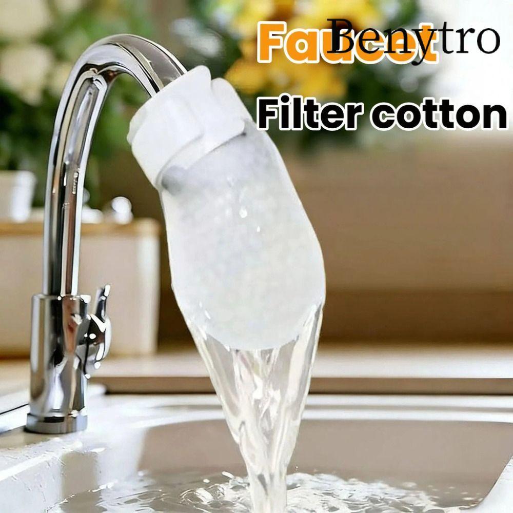 BENYTRO 10 / 20 / 50 Cái Bộ Lọc Vòi Cotton, Đa Năng Với Bộ Lọc Vòi T-strap, Túi Lọc Nước Máy Chống Bắn Dày