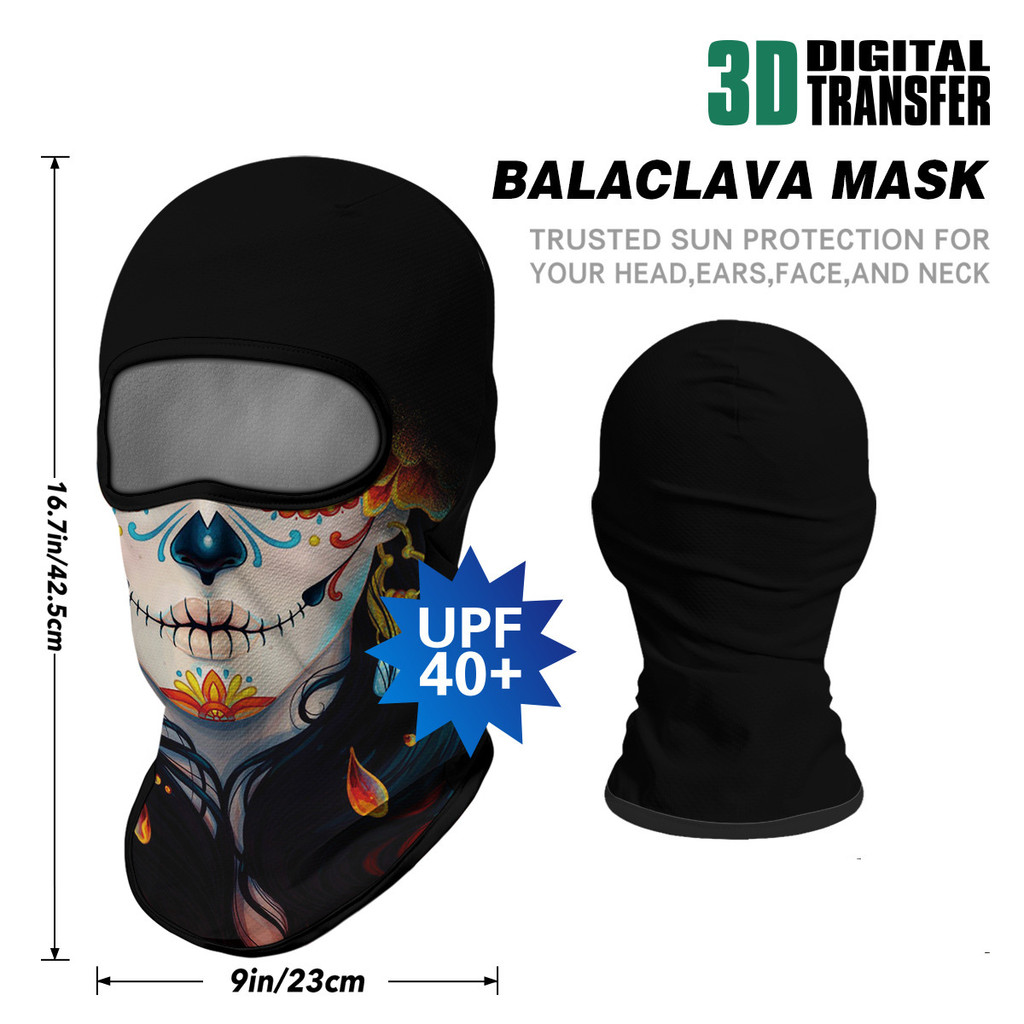Mặt nạ chống gió kiểu mũ trùm đầu SKULL Balaclava, phù hợp cho thể thao ngoài trời