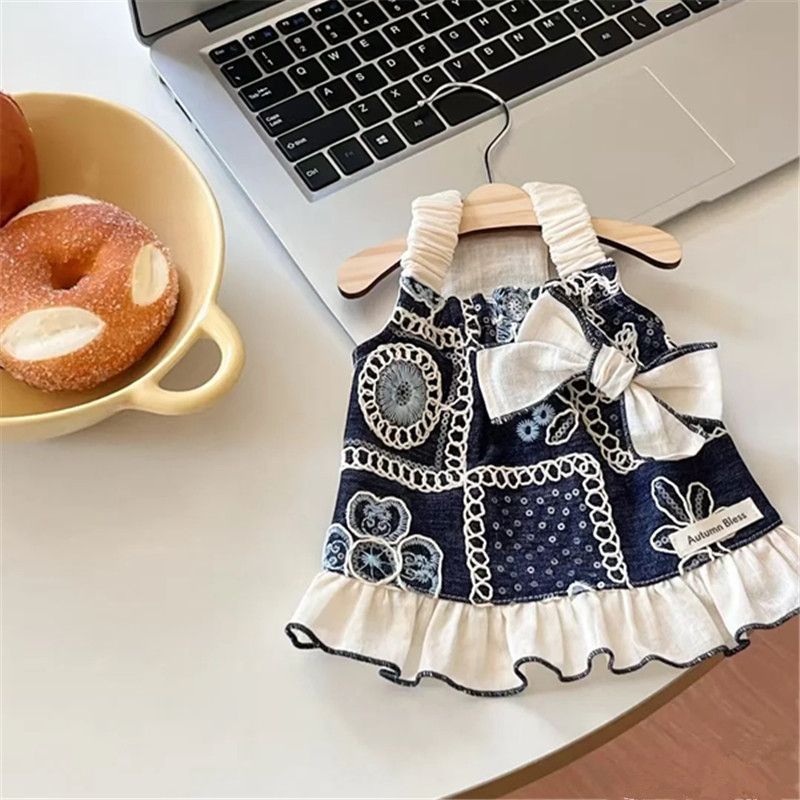 Phong Cách Mới Thú Cưng Công Chúa Đầm Yorkshire Bichon Áo Vest Thoáng Khí