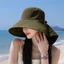 Mũ chống tia cực tím có nắp che mặt UPF 50 + Bảo vệ tia cực tím tối đa cho mặt & cổ. Giao tiếp hàng ngày và làm việc ngoài trời