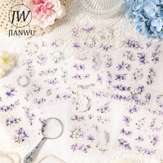 JIANWU Dream Collection Words Series Vintage Plant Hoa Phong Cảnh Chất Liệu Cắt Dán PET Sticker Sáng Tạo DIY Tạp Chí Văn Phòng Phẩm