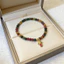 Vòng tay Tourmaline cầu vồng để thi thành côngGood Luck Charm dành cho sinh viên Cặp đôi & Những người bạn thân nhất