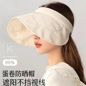 Mũ Rỗng Top Chống Nắng Cho Nữ - Có Thể Gấp Lại, Chống Tia Cực Tím, Vành Lớn
