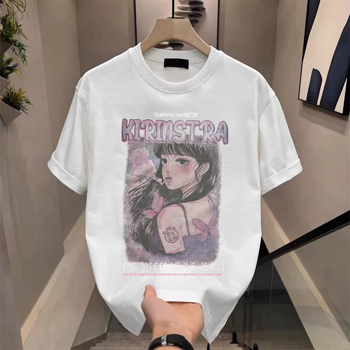 Áo thun nam distro Chim Hải Âu Áo thun Nam Áo Thun Distro Áo thun Nam 24s 100% áo Thun Cotton hợp thời trang In Hình nam
