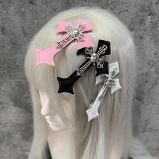 Văn Hóa Châu Á Đầu Lâu Cross Hot Girl Dark Gothic Punk Ngọt Ngào Mát Tóc y2k