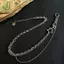 Dây chuyền phong cách Y2K nữ với hình pentagram vàcharm zircon màu bạc