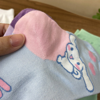 [Tất nữ oklife] [Phụ nữ nhập khẩu Dongdaemun kikiya Hàn Quốc] Tất ống giữa màu sắc tương phản bằng Cotton bốn mùa