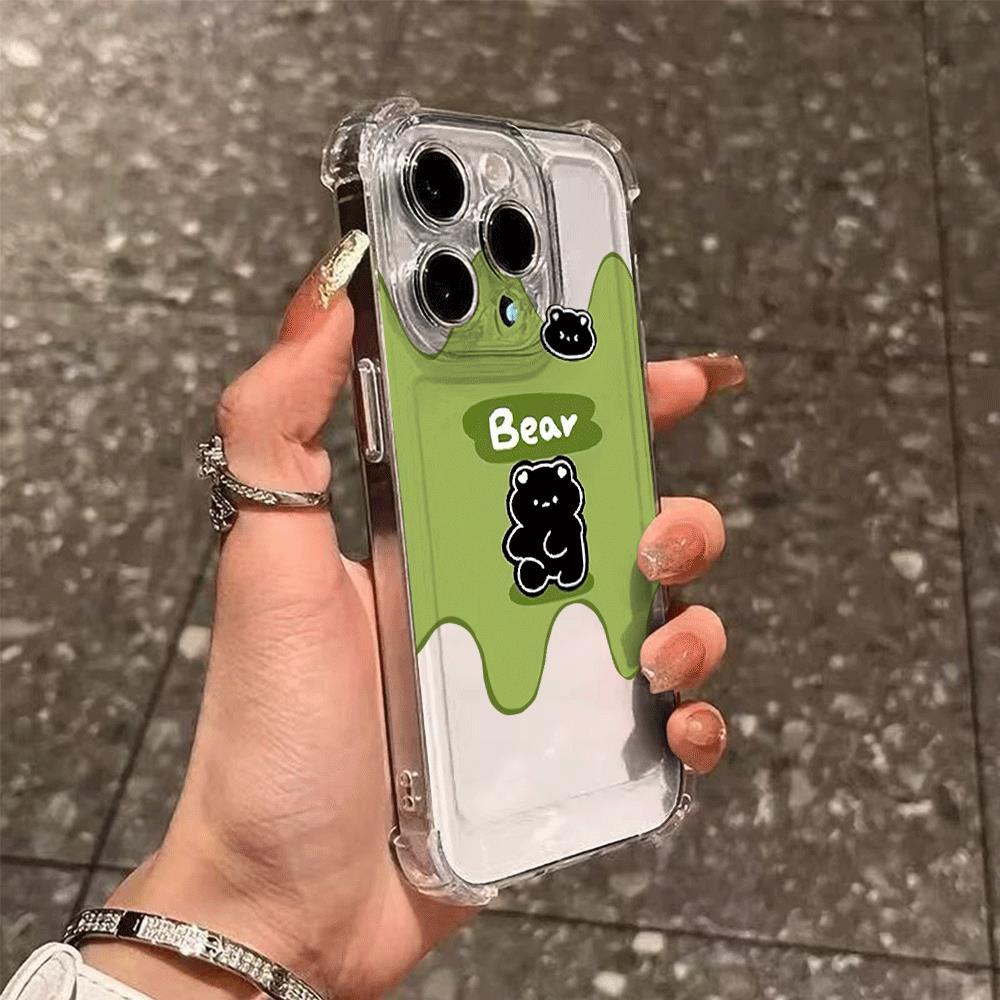 Green Bottom Cub Stick cho trường hợp iPhone 17Air iPhone 16/15/14 Quad chống ngã
