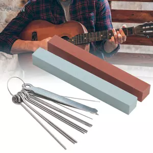 Toyuvn Dụng cụ đánh bóng đàn guitar Đá Thép không gỉ nhiệt độ cao Phím đàn Dụng cụ chơi đàn Mandolin Bass