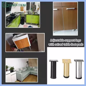 POP Hợp Kim Nhôm Nội Thất Có Thể Điều Chỉnh Sofa Giường Chân Giường Sofa Chân Tủ Kim Loại Thay Thế Chân Sử Dụng Tại Nhà