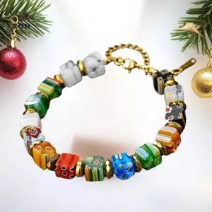 Vòng tay thủy tinh hoa Murano handmade, thời trang và cá tính dành cho phụ nữ