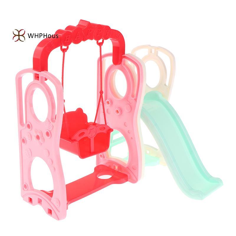 < WHPHous-t > 1 Bộ Nhà Búp Bê Trang Trí Cảnh Nhà Trượt Phù Hợp Với Mô Hình Trang Trí Công Viên Giải Trí Đẹp