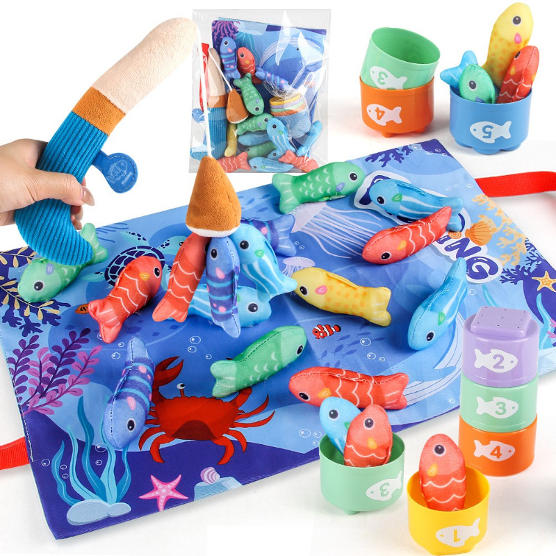 Đồ Chơi Câu Cá Bằng Nỉ 3D – Giáo Cụ Phát Triển Trí Tuệ Cho Bé, Rèn Luyện Kỹ Năng Vận động Tinh, đồ Chơi Giáo Dục Sớm