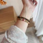 Vòng tay mã não gỗ đàn hương xanh đính hạt, thiết kế retro phong cách Trung Quốc, hai lớp xếp chồng
