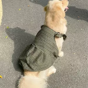 【Ready Stock】 Summer Thin Dog Clothes Cool Medium Large Dog Golden Retriever Husky Samo Pet Cute Anti-Lint Skirt Xcsa