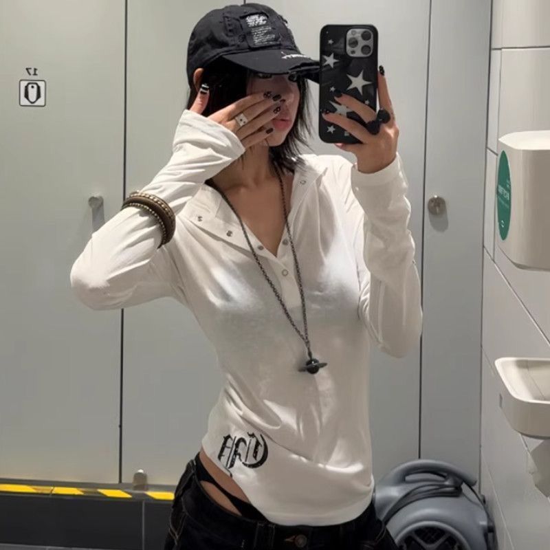 Milyfashion Áo sơ mi nữ slim-fit phong cách Mỹ xuân thu đông, độc đáo với mũ trùm đầu và tay dài