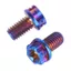 NOTE1 Vít Hợp Kim Titan, Bu Lông Titan Hợp Kim Titan 10 / 15 / 20 / 25 / 30mm GR5, Vít Trang Trí M6 Vít Chống Trộm