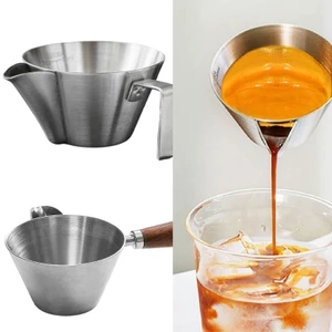 Cốc đo cà phê bưu kiện cc có dấu Ounce trong suốt để định lượng chính xác