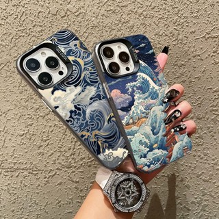 Ốp lưng Ukiyo-e Ocean Waves Nhật Bản cho Huawei Honor 600 400 200 Pro Magic 7 5 Pro 90 Lite Play 60 Plus X9C Vỏ điện thoại thông minh 5G Laser cứng IMD Bảo vệ toàn diện Chống sốc