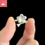 Nhẫn nữ phong cách Trung Quốc, hoạ tiết cánh hoa, chải mờ tinh tế, phù hợp thời trang mùa nóng