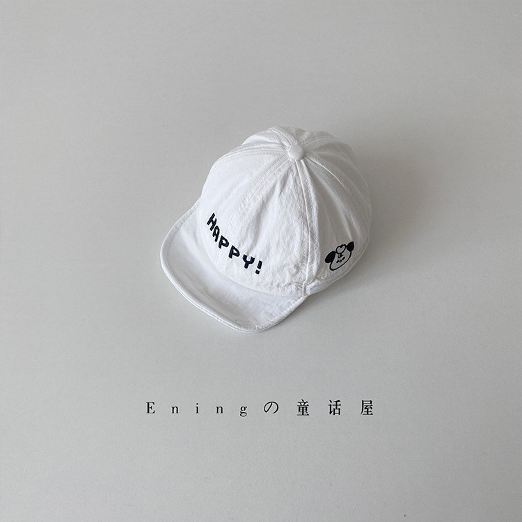 Mũ Lưỡi Trai Trẻ Em Mũ Bóng Chày Bé Happy Họa Tiết Chó Cute Cotton Mềm Nhẹ Unisex Sơ Sinh 0-3 Tuổi - NUGGAP
