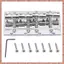 Cầu đàn guitar cố định đuôi cứng Tương thích với 4 dây Jazz hoặc Style Guitar Top Load Chrome (R F C V)