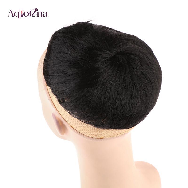 Tóc giả ngắn nam sợi tổng hợp - Che tóc trắng và hói, phù hợp địa trung hải