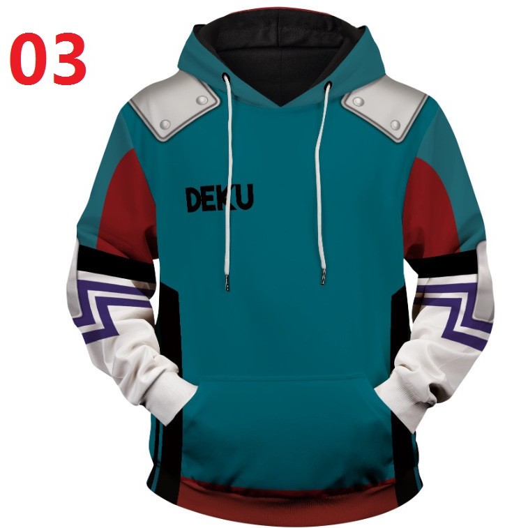 Áo hoodie Deku in kỹ thuật số cho người dùng unisex