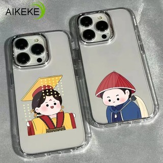 Ốp điện thoại mạ phong cách Trung Quốc ngộ nghĩnh dễ thương cho Xiaomi 17 Pro Max Poco C75 C71 C65 C61 C55 C51 C50 C40 C31 5G 4G Vỏ trong suốt hoạt hình Vỏ mềm