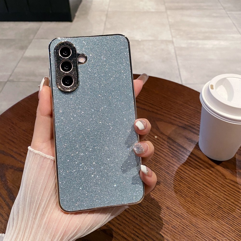 Ốp Điện Thoại Lấp Lánh Cho Samsung Galaxy A56 A55 A54 A53 A36 A35 A34 A26 A25 A24 A17 A16 A15 A14 A07 A06 S25 S24 S23 Ultra Plus FE S25 Edge Chống Trơn Trượt Chống Rơi Thời Trang Sáng Bóng