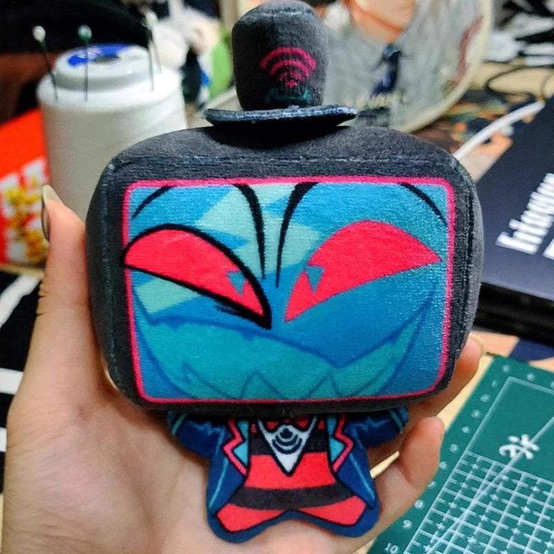 Hazbin Hotel Vox Plush-10cm VOX Nunu In Hình Cơ Thể Địa Ngục Nhà trọ Alastor Búp Bê Trẻ Em Đồ Chơi Hợp Thời Trang