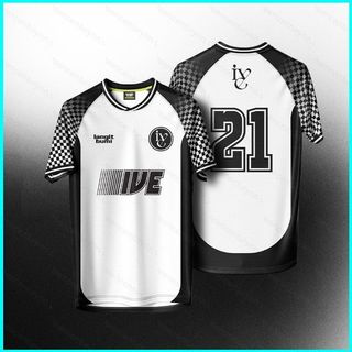 Áo Thun Jersey Dáng Rộng Mùa Hè, Vải Wonyoung Yujin Gaeul
