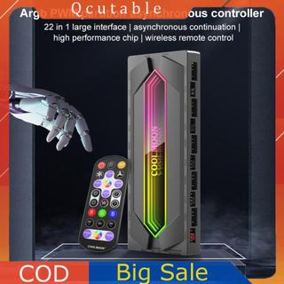 ARGB và PWM HUB 5V / 3PIN ARGB Ốp lưng Hub quạt với cáp cấp nguồn SATA từ xa Bộ điều khiển ARGB Bộ điều khiển máy tính ARGB Quạt trung tâm cho quạt máy tính ARGB có thể địa chỉ 5V