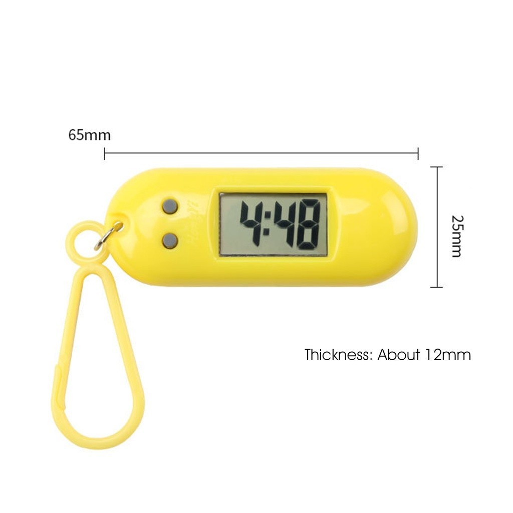 Móc khoá đồng hồ điện tử mini nhỏ gọn tiện lợi,Đồng Hồ Led Điện Tử Mini, Có Móc Treo Balo, Du Lịch - FE123