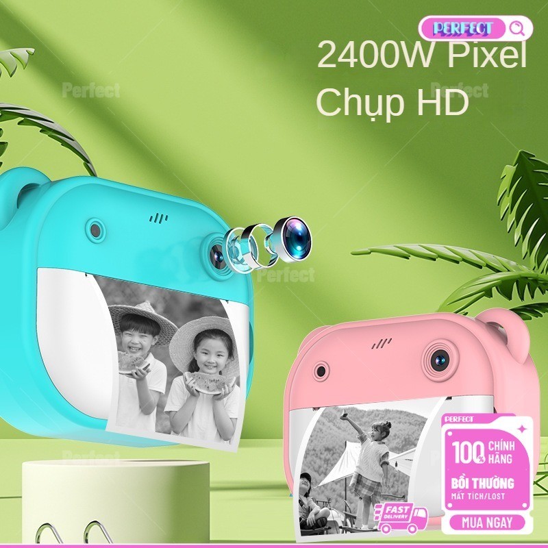 Đồ Chơi Máy Ảnh In Ngay Trẻ Em - Mini Cute Hoạt Hình Cao Cường