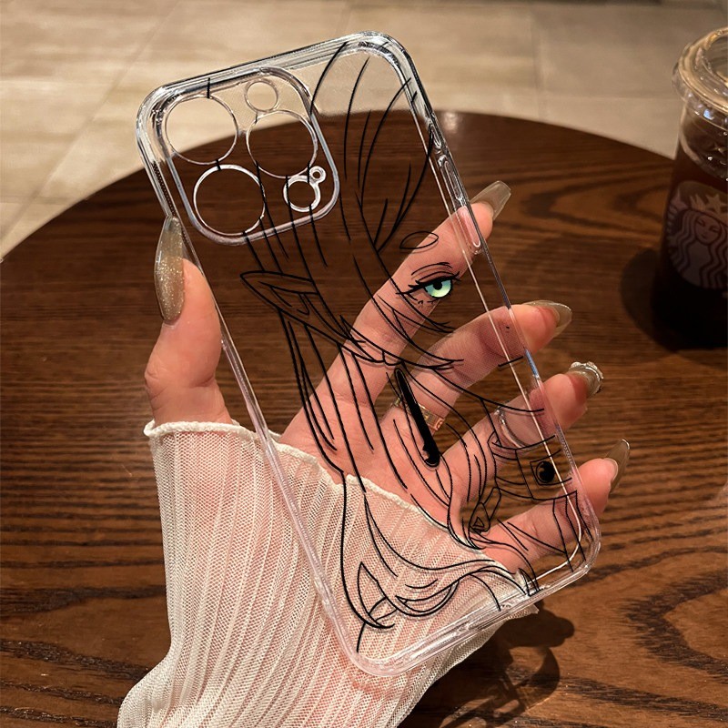 Ốp Điện Thoại Trong Suốt Mềm Anime Frieren Cho iPhone 17 ProMax 16 / 15 / 14 / 13 / 12 / 11 Bảo Vệ Camera Vỏ iPhone Chống Sốc