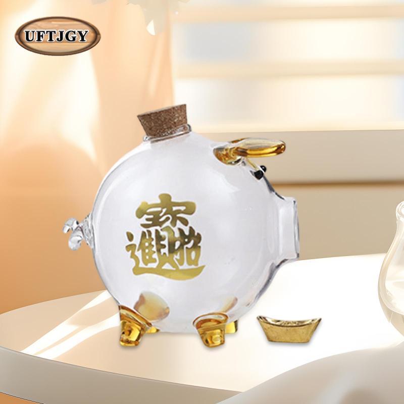 Heo Đất Tiết Kiệm Thủy Tinh Hộp Đựng Lợn Sưu Tập Hộp Bảo Quản Borosilicate Tổ Chức Nồi Thích Hợp Cho Bé Trai Bé Gái Văn Phòng Tại Nhà Mầm Non